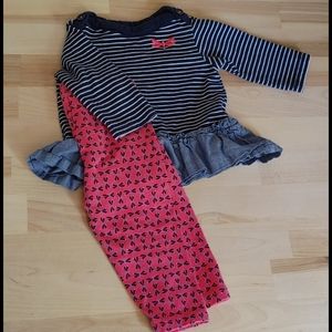 🌼3M Long Sleeve Carter's Outfit, Dragonfly print